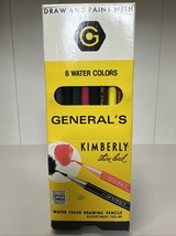 General’s Kimberly 8 Water Color Drawing Pencils Thin lead 700-8A Vintag... - $7.99