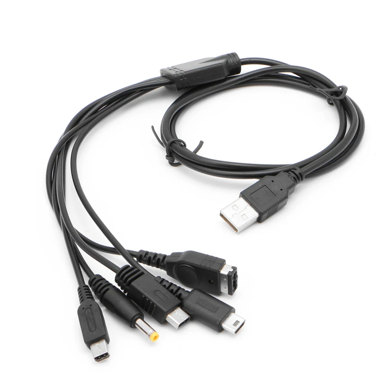 5-in-1 Usb Cable Charging Cord Charger Wire For Gba Sp, Wii U, 3DS, Ndsl Xl, D - £11.18 GBP