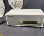 Crosley CR3022A-WH Retro Style AM/FM Tabletop Radio White/Chrome Works - $44.55