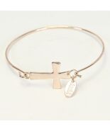 Hawaiian Jewelry Cross Bracelet with Aloha / Hawaii tag 2.5&quot; Diameter Go... - €12,61 EUR