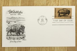US Postal History FDC 1970 Cover Wildlife Series BUFFALO Stamp Custer SD... - £6.55 GBP