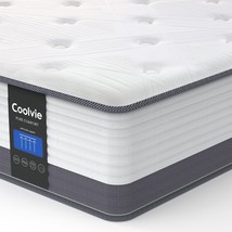 Coolvie 10 Inch Twin Xl Size Gel Memory Foam Hybrid Mattress,, Bed In A Box. - £186.20 GBP