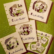 Learn How Book Sewing Knitting Crochet Spool Cotton Co 1941 Crafts Magaz... - $24.99