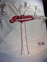 Majestic Genuine Merchandise Cleveland Indians Jersey Size Large Sv 11 - £35.68 GBP