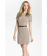 Diane von Furstenberg Cindy Acorn Lace Dress Sz 10 Beige Black - €123,32 EUR