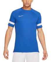 Nike Mens Academy Soccer T Shirt Size Large Color Royal/White - £29.83 GBP