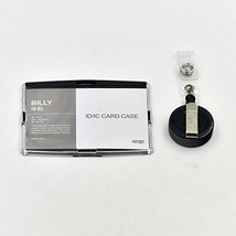 Fujiyuan 1 PCS Hard Horizontal Badge Reel Retractable Clip Plastic ID Card Holde - £4.80 GBP
