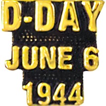 WWII D-Day June 6 1944 Pin 1&quot; - £7.69 GBP