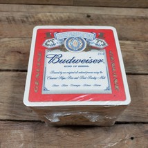 Budweiser Coasters 4 Inches - King of Beers NEW in Sleeve - £25.77 GBP