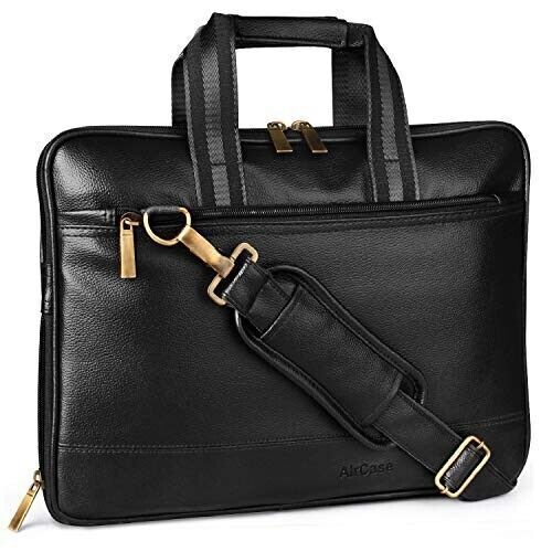 Primary image for 13.3 Inch/14 Inch Premium Vegan Leather Laptop Messenger Bag, Multiutility pocke