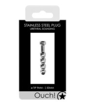Shots Ouch 9mm Urethral Sounding Metal Plug - £25.57 GBP