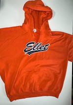 Gildan Ellet Orangemen Pullover Hoodie Men&#39;s L Orange Cotton Blend Long Sleeve - £8.71 GBP