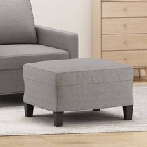  Footstool Light grey Fabric (100% polyester), plywood, foam Compact - $138.49