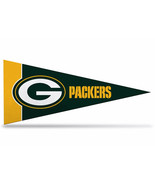 Green Bay Packers NFL Felt Mini Pennant 4&quot; x 9&quot; Banner Flag Souvenir NEW - £2.91 GBP