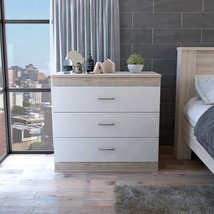 Bethage 3-Drawer White Dresser - £197.09 GBP