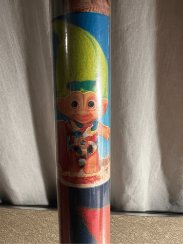 Vintage Trolls Wrapping Paper Roll-92 Gibson Greetings NEW 15 Sq Ft Sealed - $25.74