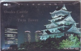 Osaka Castle &amp; Twin Tower Japan NTT Phone Card - £15.33 GBP