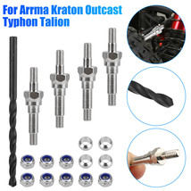 4X Hard Steel Upgrade Shock Stand Off For 1/8 1/7 Arrma 6S Blx 4Wd Typhon Kraton - £14.53 GBP