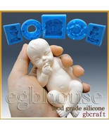 egbhouse,3D Silicone Soap/sugar/fondant/chocolat Mold-Lifelike Newborn B... - £40.23 GBP