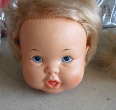Vintage 1973 Ideal Plastic Blonde Character Joey Boy Doll Head  4&quot; Tall - £14.77 GBP
