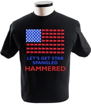Lets Get Star Spangled Hammered Fourth Of July America Memorial Fourth Tee Funny - £13.54 GBP+