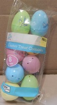Easter Egg 1 1/2&quot;x 2&quot; Snap Together Multicolor Unicorn 8ea Treat Contain... - $2.49
