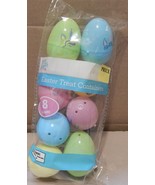 Easter Egg 1 1/2&quot;x 2&quot; Snap Together Multicolor Unicorn 8ea Treat Contain... - $2.49