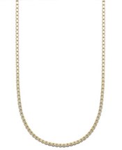 Giani Bernini 18K Gold Over Sterling Silver Necklace, 24″ Box Chain - £39.39 GBP