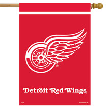 Detroit Red Wings House Flag Nhl Licensed 28&quot; X 40&quot; Briarwood Lane - £33.11 GBP