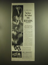 1939 Jergens lotion Ad - His heart speaks.. You have the softest little hands - £14.48 GBP
