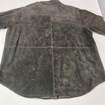 Authentic Dungarees High Sierra Men's Black Button-Up Leather Jacket Size 2X image 15