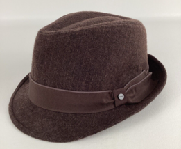 Stetson All American Men’s Size S/M Wool Blend Brown Pinstripe Fedora Hat - £68.89 GBP