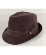 Stetson All American Men’s Size S/M Wool Blend Brown Pinstripe Fedora Hat - $1,695.46 MXN
