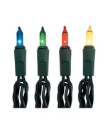 Decolights Light Set 20 Multi Color Bulbs Green 8 Feet - $18.76