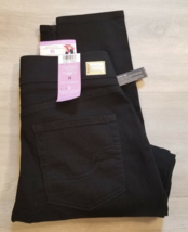 NWT Levi Strauss Signature Totally Shaping Pull-on Skinny Jeans Black 2S - £15.40 GBP