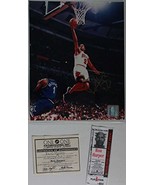 Ron Harper Signed Autographed Glossy 8x10 Photo (Chicago Bulls) + Ticket... - £23.28 GBP