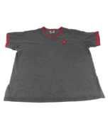 Vintage Nike Men&#39;s Shirt V-Neck Sportswear Puffer Patch Logo Large Gray ... - $711.41 MXN