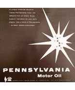 1958 Pennsylvania Motor Oil Company Advertisement Gas &amp; Oil Molecules DW... - €26,05 EUR