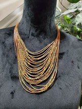 Multi-Layer Colorful Beads Bohemian Style Necklace - £14.08 GBP