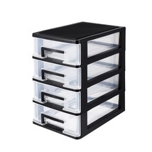 4 Drawer Desktop Storage Organizer, Heavy- Duty Plastic Containers For S... - £28.46 GBP