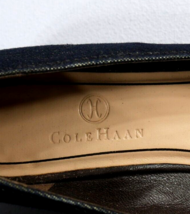 Cole Haan Ballet Flats Denim Look w Croc Print Toe Career Shoes Womens Size 8B - $38.25