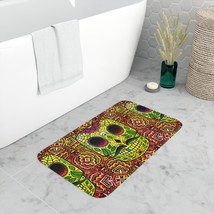 Mexican sugar skull Memory Foam Bath Mat - £20.88 GBP