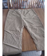 Berne Mens Timber Khaki 100% Cotton Duck Carpenter Pant Jean 48 x 32 - $50.37
