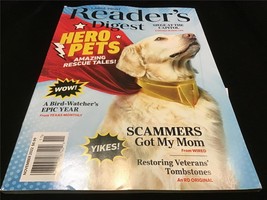 Reader&#39;s Digest Magazine November 2022 L/Print Hero Pets Amazing Rescue Tales - £7.84 GBP