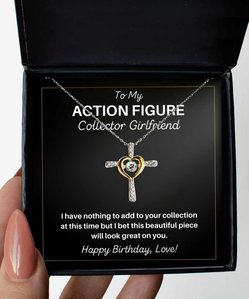 Action Figure Collector Girlfriend Necklace Birthday Gifts - Cross Pendant