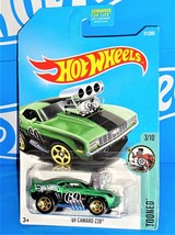 Hot Wheels 2017 Tooned Series #171 &#39;69 Camaro Z28 Green w/ Gold 5SPs - £2.01 GBP