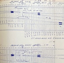 1959 Railroad Bangor Aroostook Original Blueprint 12 Turnout Crossover A9 DWDD11 - £93.03 GBP