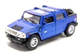 5&quot; Kinsmart 2005 Hummer H2 SUT SUV Diecast Model Toy Car 1:40 Blue - £13.58 GBP