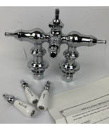 Spring House Chrome Leg Tub Faucet only w/o Shower Head CP w Riser Conne... - $197.99