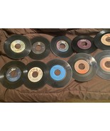 Vintage Rock Pop Records VINYL 45 rpm 7&quot; singles Lot Of 32- 50s 60s 70s 80s - $20.00